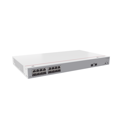 Switch Gigabit No Administrable PoE / 16 puertos 10/100/1000 Mbps (PoE) / 2 Puertos SFP Uplink / 124W
