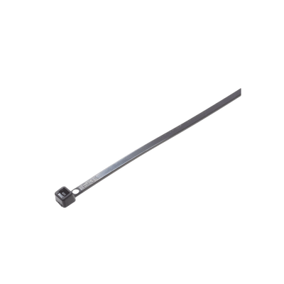 Cincho STRONGHOLD, 370 mm largo x 4.8mm ancho, Tensión 50 lb (222 N) Nylon 6,6 Color Negro, Paquete de 100 Piezas