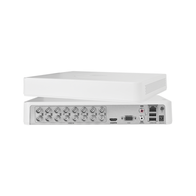 DVR 2 Megapixel (1080p) Lite / 16 Canales TURBOHD + 2 canales IP / 1 Bahía de Disco Duro / H.264+ / 1 Canal de Audio / Salida de vídeo Full HD