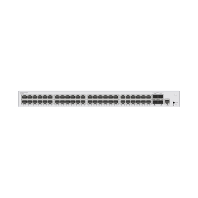 Switch de Acceso Gigabit Administrable  Capa 2 / 48 puertos 10/100/1000 Mbps / 4 Puertos 10GE SFP+ Uplink / ERPS / IMGP Snooping / DHCP Snooping / Administración Nube Gratis