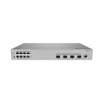 Switch de acceso eKit Administrable / Capa 2 / 8 Puertos PoE+ Gigabit + 4 SFP + Puerto Consola / PoE Perpetuo / Presupuesto PoE 125 W / Sin licenciamiento