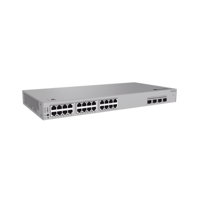 Switch de Acceso eKit Administrable / Capa 2 / 24 Puertos PoE+ Gigabit + 2 Puertos SFP (2.5 Gbps) + 2 Puertos SFP+ /  PoE Perpetuo / Presupuesto PoE 195 W / Sin licenciamiento