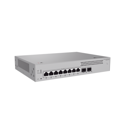 Switch de Acceso Gigabit Administrable Capa 2 / 8 puertos 10/100/1000 Mbps / 2 Puertos 2.5GE SFP Uplink  / ERPS / IMGP Snooping / DHCP Snooping / Administración Nube Gratis