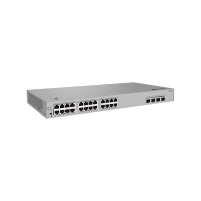 Switch de Acceso eKit Administrable / Capa 2+ / 24 Puertos PoE+ Gigabit + 2 Puertos SFP(2.5 Gbps) + 2 Puertos SFP+(10 Gbps) / PoE Perpetuo / Presupuesto PoE 400 W / Sin licenciamiento
