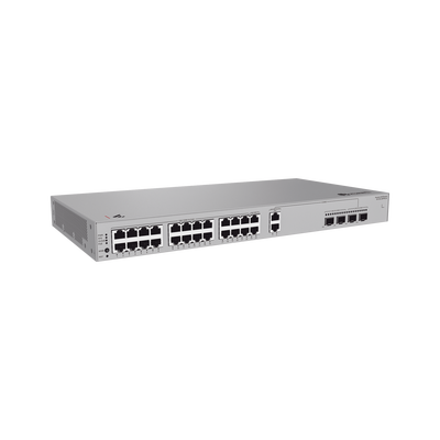 Switch Gigabit Administrable PoE Capa 3 / 24 Puertos 10/100/1000 Mbps (22 PoE) / 2 Puertos 2.5GE (PoE) combo 2 Puertos SFP 2.5GE /2 Puertos SFP+ 10GE / 400W / PoE Perpetuo / iStack / Administración Nube Gratis