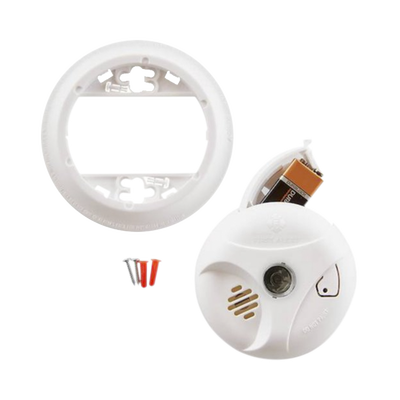 Detector de Humo Autónomo, No Requiere Panel, LED de Escape, Sensor por Ionización, Batería 9 V reemplazable