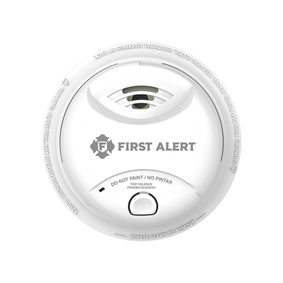 Detector de Humo Autónomo, No Requiere Panel, Batería Sellada de Litio por 10 años, Sensor por Ionización, Sin cableado