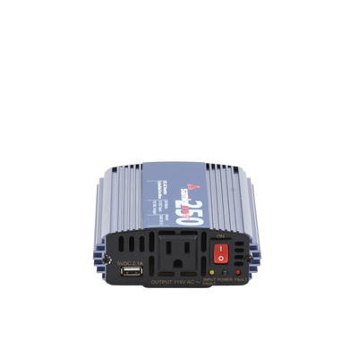 Inversor de Corriente (CD-CA) Potencia Nominal 250 W, Ent:12Vcc, Sal: 115Vca 60 Hz