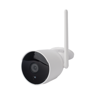 CAMARA BALA IP 2MP| WIFI | AUDIO DE 2 VIAS| ALMACENAMIENTO EN MICROSD| LENTE DE 4MM | ANGULO DE APERTURA 90 GRADOS IP65