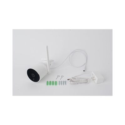 CAMARA BALA IP 2MP| WIFI | AUDIO DE 2 VIAS| ALMACENAMIENTO EN MICROSD| LENTE DE 4MM | ANGULO DE APERTURA 90 GRADOS IP65