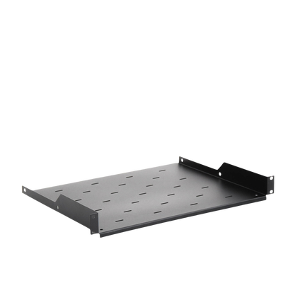 Charola para Soportar Equipos en Rack de 19, Profundidad de 34 cm, Color Negro, 1U