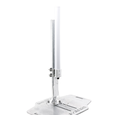 Antena Omnidireccional en 2.4 GHz, Rango de Frecuencias (2.3 - 2.5 GHz), Ganancia de 10 dBi, Doble Polaridad MIMO 2x2, Incluye Jumpers