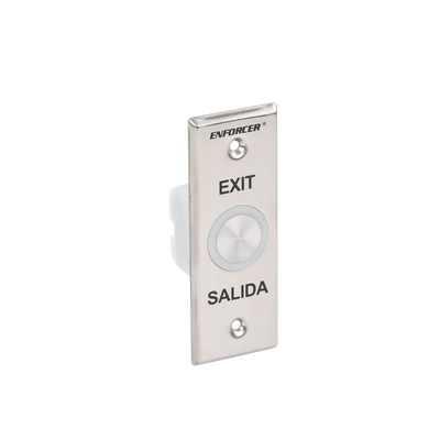 Botón de Salida con Aro Iluminado Color Verde y Rojo / IP65 / Buzzer / Función Toggle (Enclavado) / Temporizador  / Relevador NC/NO/ Uso Exterior e Interior.