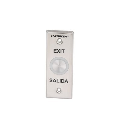 Botón de Salida con Aro Iluminado Color Verde y Rojo / IP65 / Buzzer / Función Toggle (Enclavado) / Temporizador  / Relevador NC/NO/ Uso Exterior e Interior.