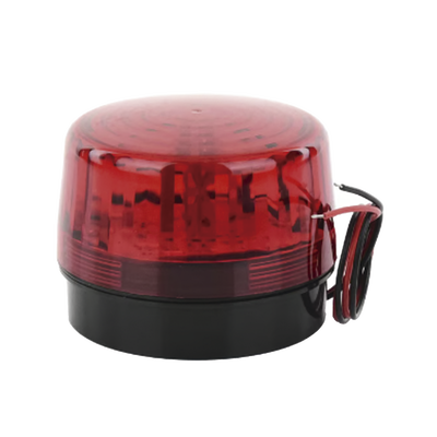 Luz Estroboscópica LED (35) / Patrones de Parpadeo Ajustables / 8 Patrones / Batería de Respaldo / 12-24 Vcc/Vca / Resistente al Clima IP66/IP55