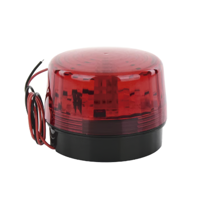 Luz Estroboscópica LED (35) / Patrones de Parpadeo Ajustables / 8 Patrones / Batería de Respaldo / 12-24 Vcc/Vca / Resistente al Clima IP66/IP55