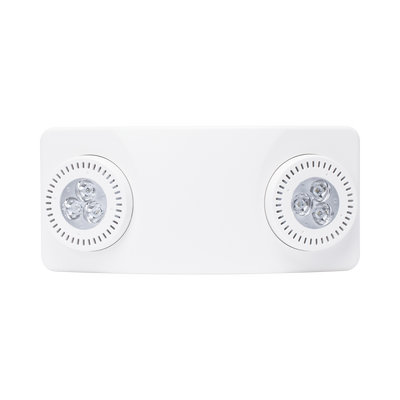 Luz de Emergencia Dual LED /520lm/uso rudo/montaje en pared o techo/batería de respaldo incluida