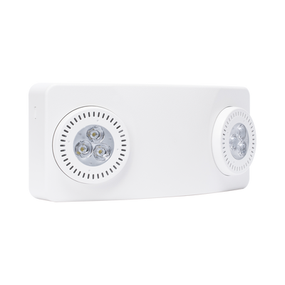 Luz de Emergencia Dual LED /520lm/uso rudo/montaje en pared o techo/batería de respaldo incluida