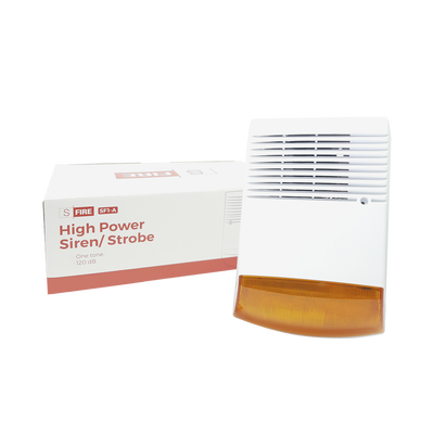 Sirena estrobo / Exterior/ 120dB / Luz intermitente / IP65