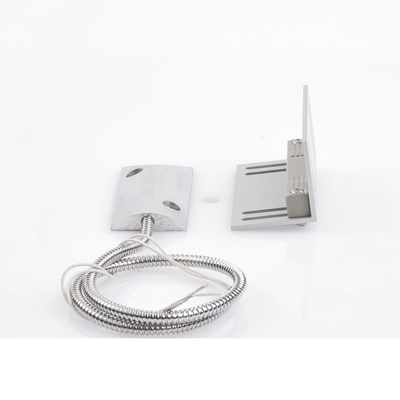 Contacto magnético para piso uso rudo con 55cm de cable blindado / GAP 75mm / Placa de montaje de "L".