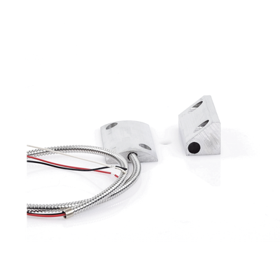 Contacto Magnético para Piso, Salida Dual NC/NA, GAP 65mm, Cubierta de Aluminio con 55cm de Cable Blindado