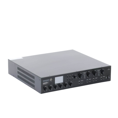 Amplificador Mezclador Matricial | 4 zonas | 240w por canal | 6 entradas | Receptor de medios