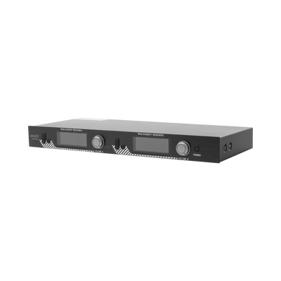 Kit de Microfonía inalámbrico | 2 Micrófonos de mano | Receptor UHF | Pantalla LCD | 200 Canales | Gran cobertura