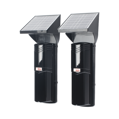 Detector fotoelectrico con CELDA SOLAR; DE 3 RAYOS; alcance exterior 100 m / 4 frecuencias