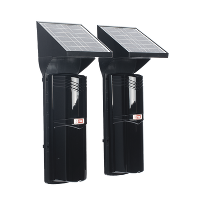 Detector fotoelectrico con CELDA SOLAR; DE 3 RAYOS; alcance exterior 100 m / 4 frecuencias