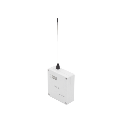 Transmisor inalámbrico / Entrada de 2 contactos secos NA / Distancia máxima de transmisión 2500 metros (Linea de vista)