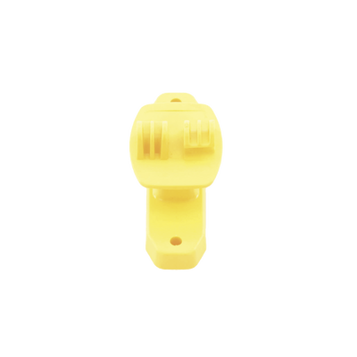 Aislador de Paso color Amarillo reforzado para cercos eléctricos, resistente al clima extremoso