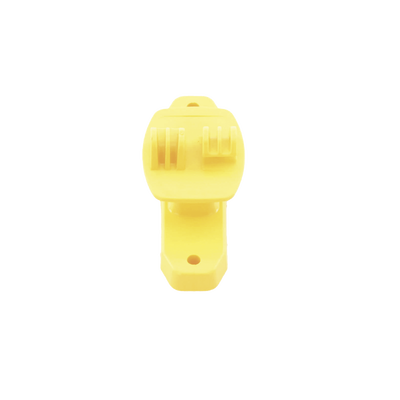 Aislador de Paso color Amarillo reforzado para cercos eléctricos, resistente al clima extremoso