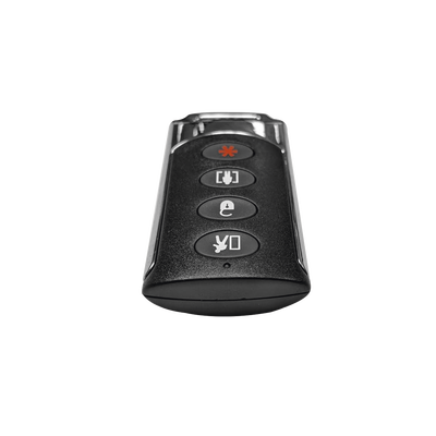 LLavero remoto de 4 Botones de uso rudo ideal para Armado total/parcial/desarmado/pánico. Duracion de Batería hasta 5 años.