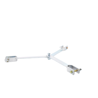 Brida para sujeción de retenida compatible con tramos STZ45, Galvanizado electrolítico.