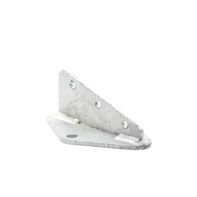 Ancla Aleta de 3 Orificios con 2 Puntos de Fijación. Uso en Fijación de mástiles. Galvanizado por Inmersión en Caliente.