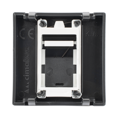 Módulo Color Grafito con 1 Espacio para Jack Keystone con Guardapolvo para las cajas de escritorio Ofiblock y Teleblock / (K76/14)