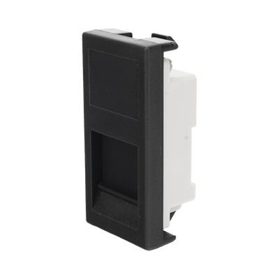 Medio Módulo Color Grafito con 1 Espacio para Jack Keystone con Guardapolvo para las cajas de escritorio Ofiblock y Teleblock / (K76/14)