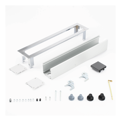 Caja Para Instalación en Escritorio para Voz, Datos o Contactos Eléctricos / Capacidad para 4 Módulos / Salida de Cables "Posterior" / Los Módulos se Adquieren Aparte / (KFC134/14CY)