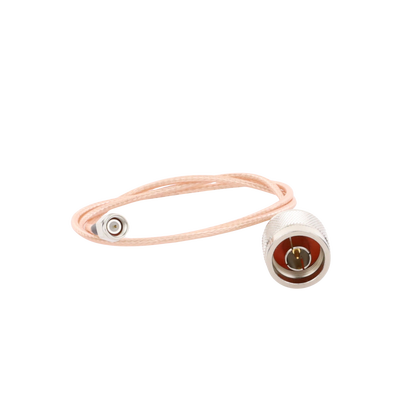 Cable RG-316 con conectores N Macho en un extremo y en el otro SMA Macho.
