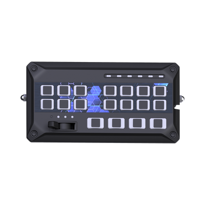 Sirena Vehicular de 200W de Potencia, Con Controlador de Panel Deslizante de 19 botones, indicador de flecha de tráfico de 6 LED, 12 Salidas Auxiliares