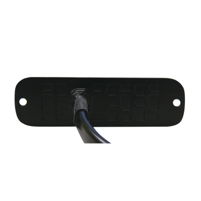 Luz Auxiliar de 3 LED, Azul, SAE, 12-24 Vcd, Lente transparente