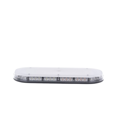 Mini barra de 42 LED, ámbar/blanco, 15 Pulgadas, SAE, Montaje Fijo Con Tornillos, 12-24 Vcd, Lente transparente