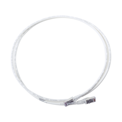 Patch Cord "Skinny" Cat6A Blindado S/FTP, 5ft, Diámetro Reducido 28 AWG, Color Blanco