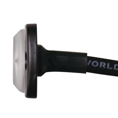 Luz Auxiliar de 6 LED, Azul, Bisel Negro, Lente Transparente