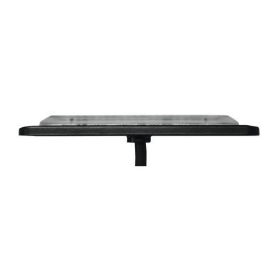 Luz Auxiliar de 6 LED, Roja, Bisel Negro, Lente Transparente