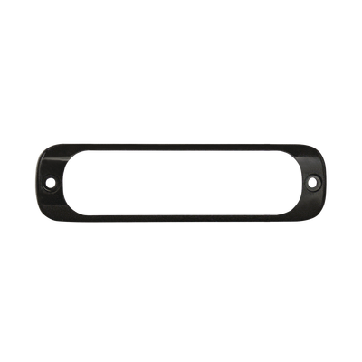 Luz Auxiliar de 6 LED, Roja, Bisel Negro, Lente Transparente