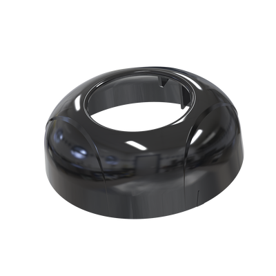 Estrobo Oculto de 12 LED, Brida negra, 12 Vcd, Rojo/Azul, Lente transparente