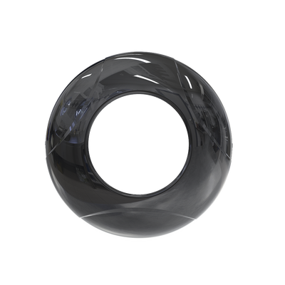 Estrobo Oculto de 12 LED, Brida negra, 12 Vcd, Clara, Lente transparente