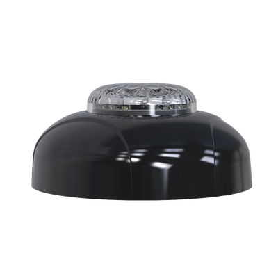 Estrobo Oculto de 12 LED, Brida negra, 12 Vcd, Clara, Lente transparente