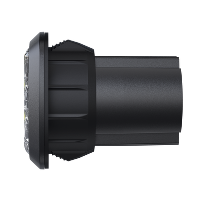 Estrobo Oculto, 6 LED, rojo/azul, SAE Clase I, Empotrable, lente transparente